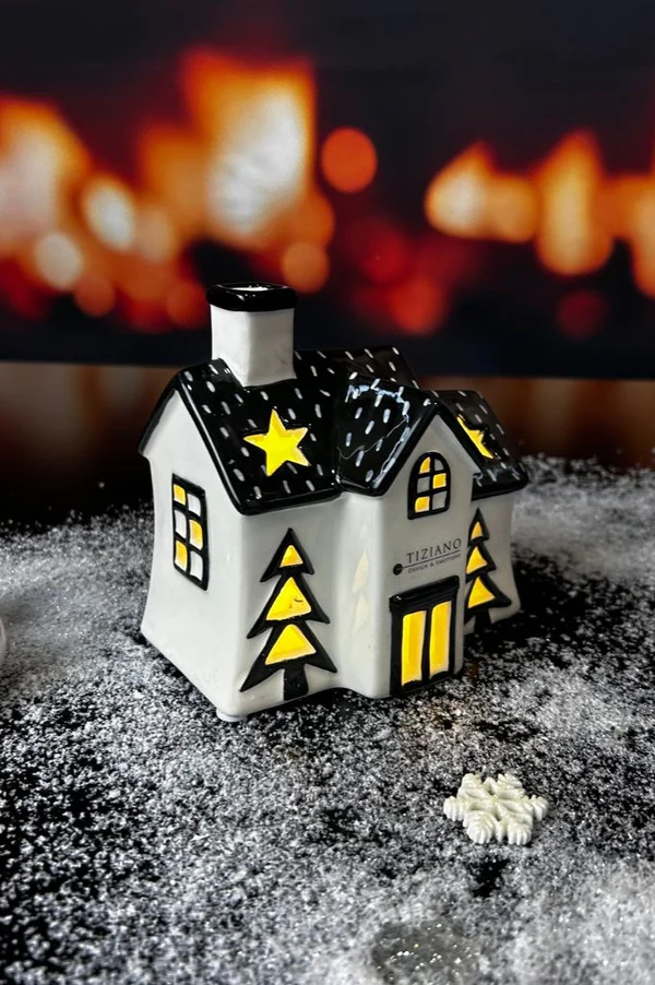 Lichthaus Pedaso 12,5cm LED cremeweiß/schwarz Lichthaus Pedaso 12,5cm LED cremeweiß/schwarz