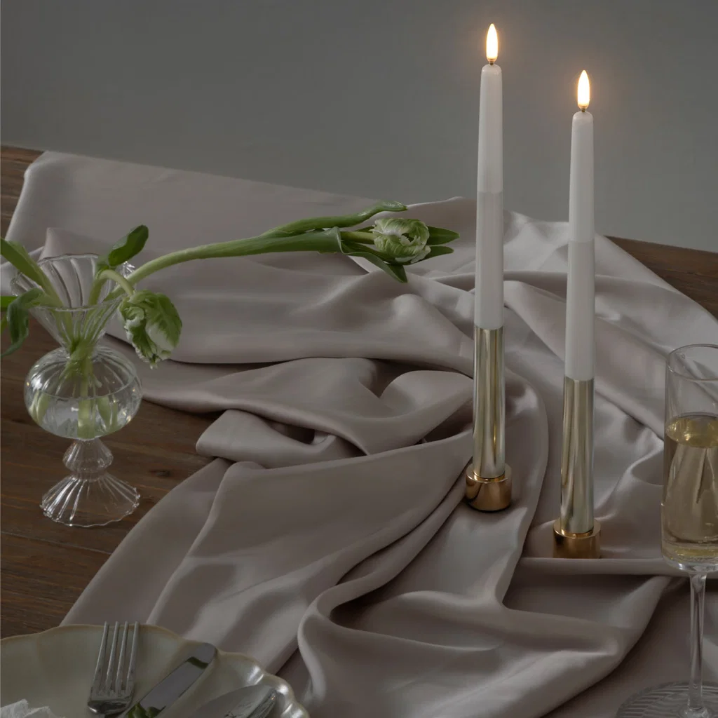 Tischdeko, Tischset, Kerzenhalter, StoffTischtuch, Blumen