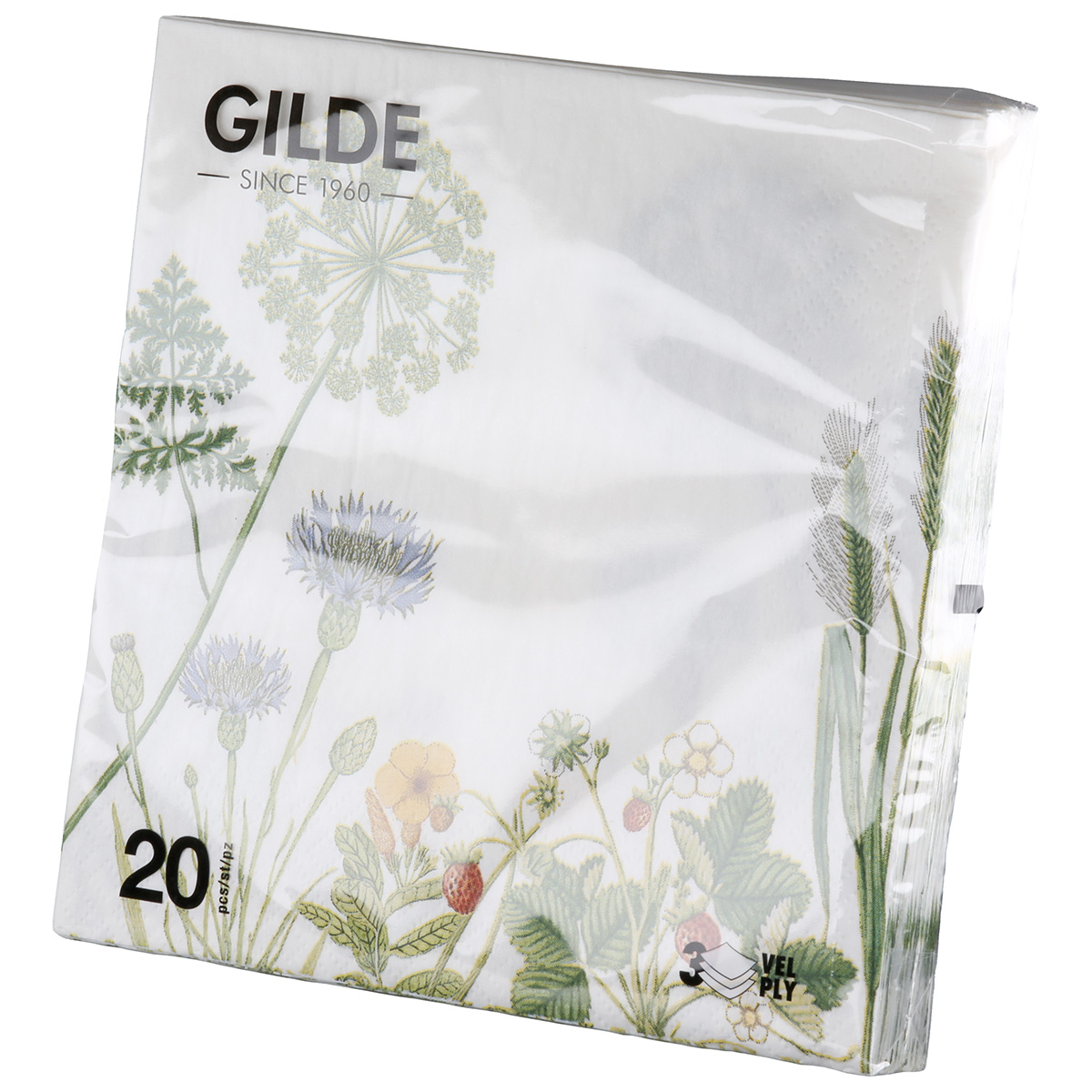Serviette Wildflowers Blumenmotiv