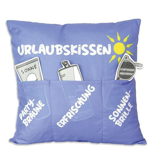 Urlaubskissen Urlaubskissen mit 3 Einstecktaschen