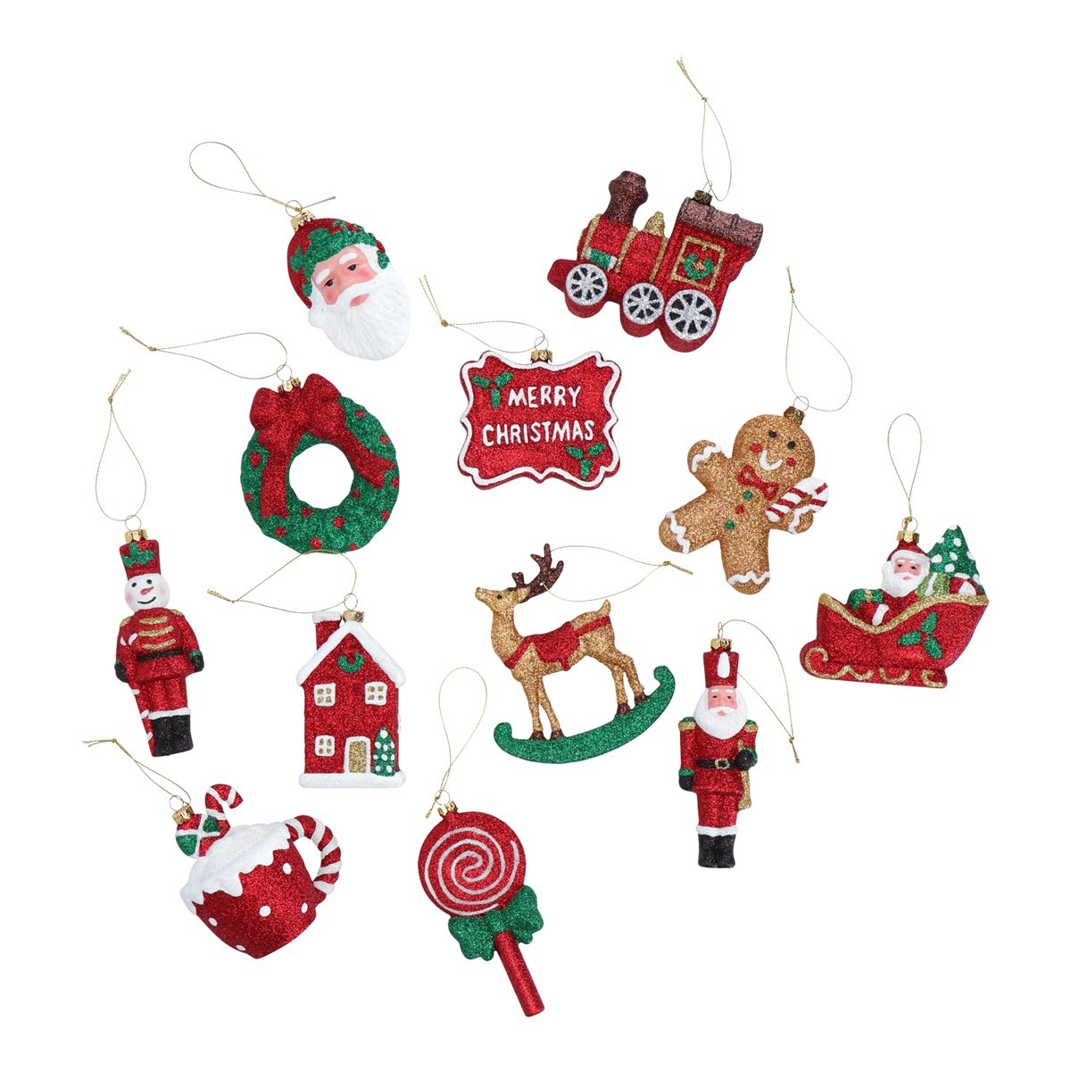 Christmas Ornaments - Gingerbread Baumschmuck 12tlg.