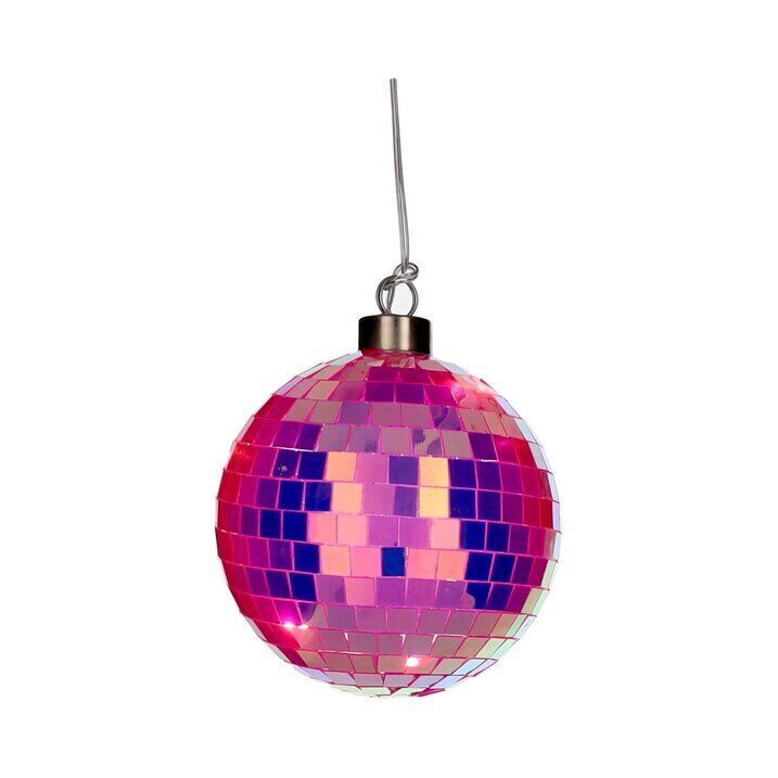 Disco LED Kugel 10cm neon pink Zubehor