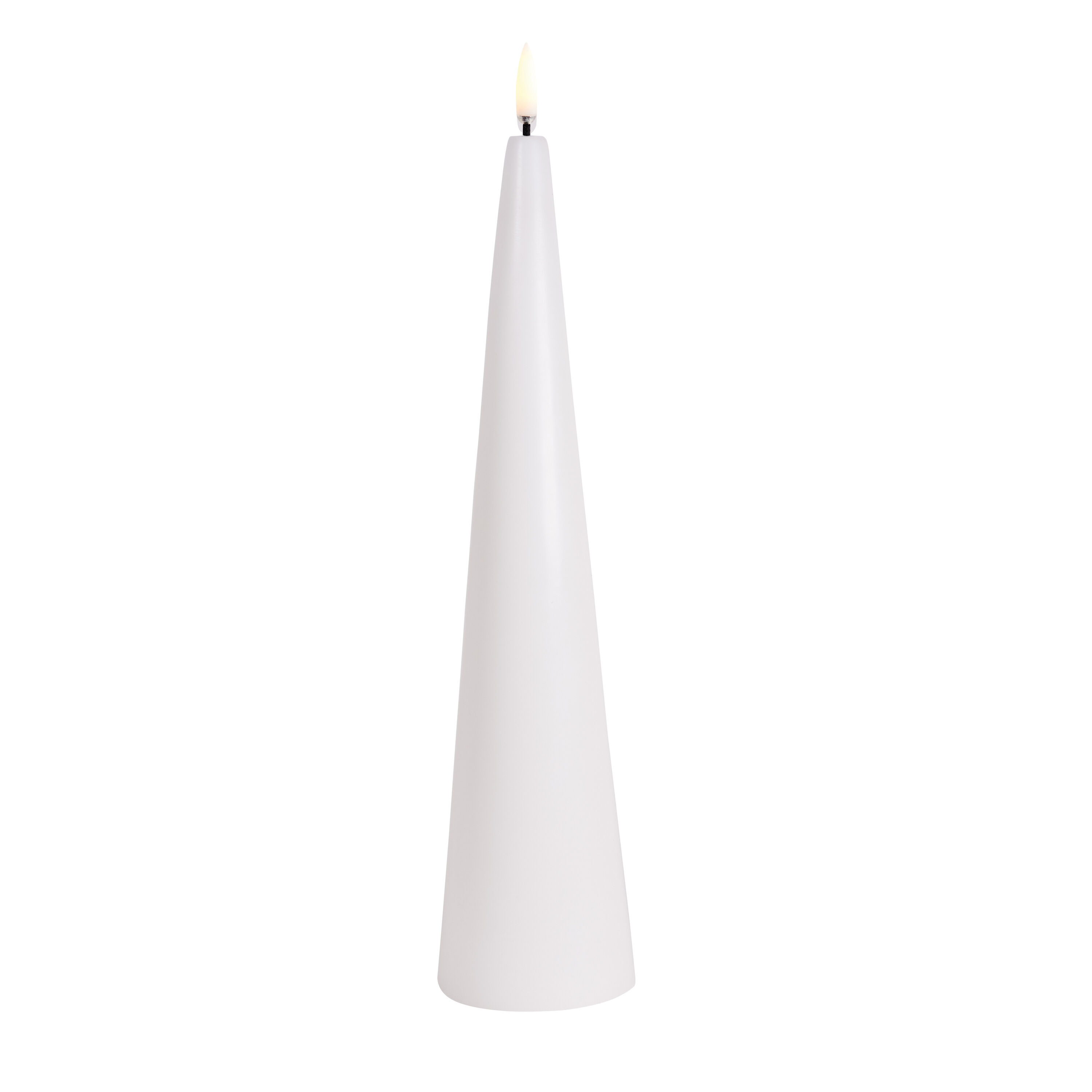 Uyuni LED Cone Candle 30cm nordic white