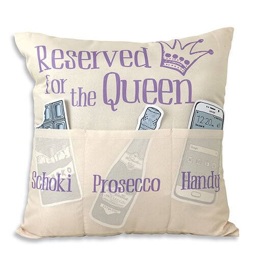 Reserved-for-the-queen Reserved for the Queen Kissen mit 3 Einstecktaschen