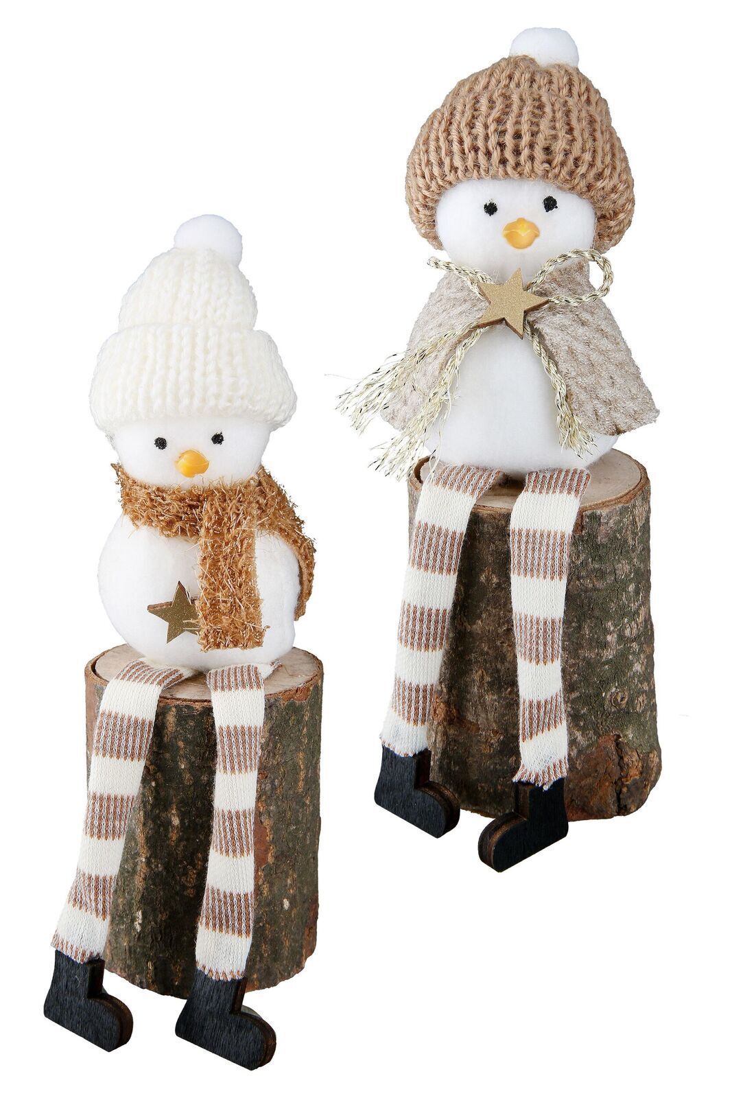 Deko Figur Schneemann Simon 16cm 2-fach sortiert Draußen, Natur, Schneemann, Winter, Hut