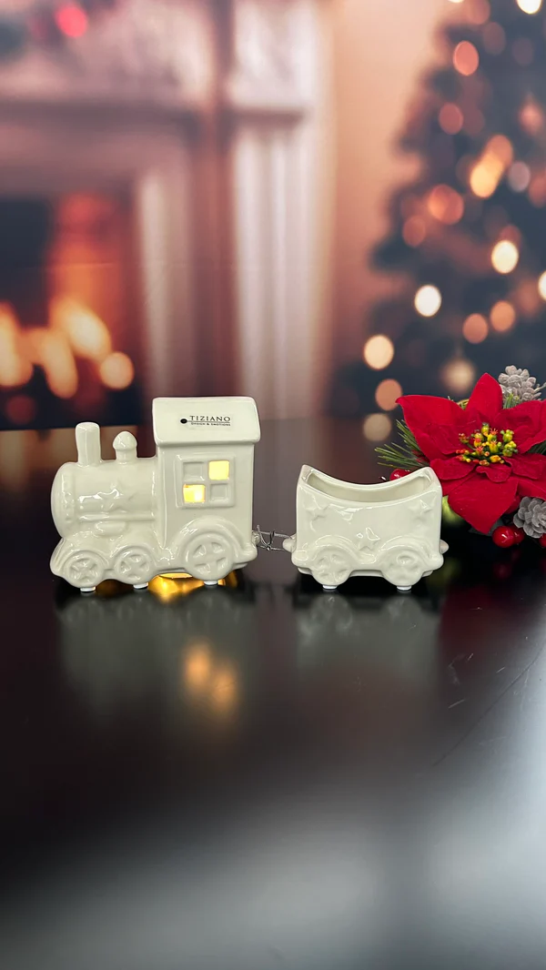 Deko Zug Lukas 2tlg cremeweiß Deko Zug Lukas 2tlg cremeweiß