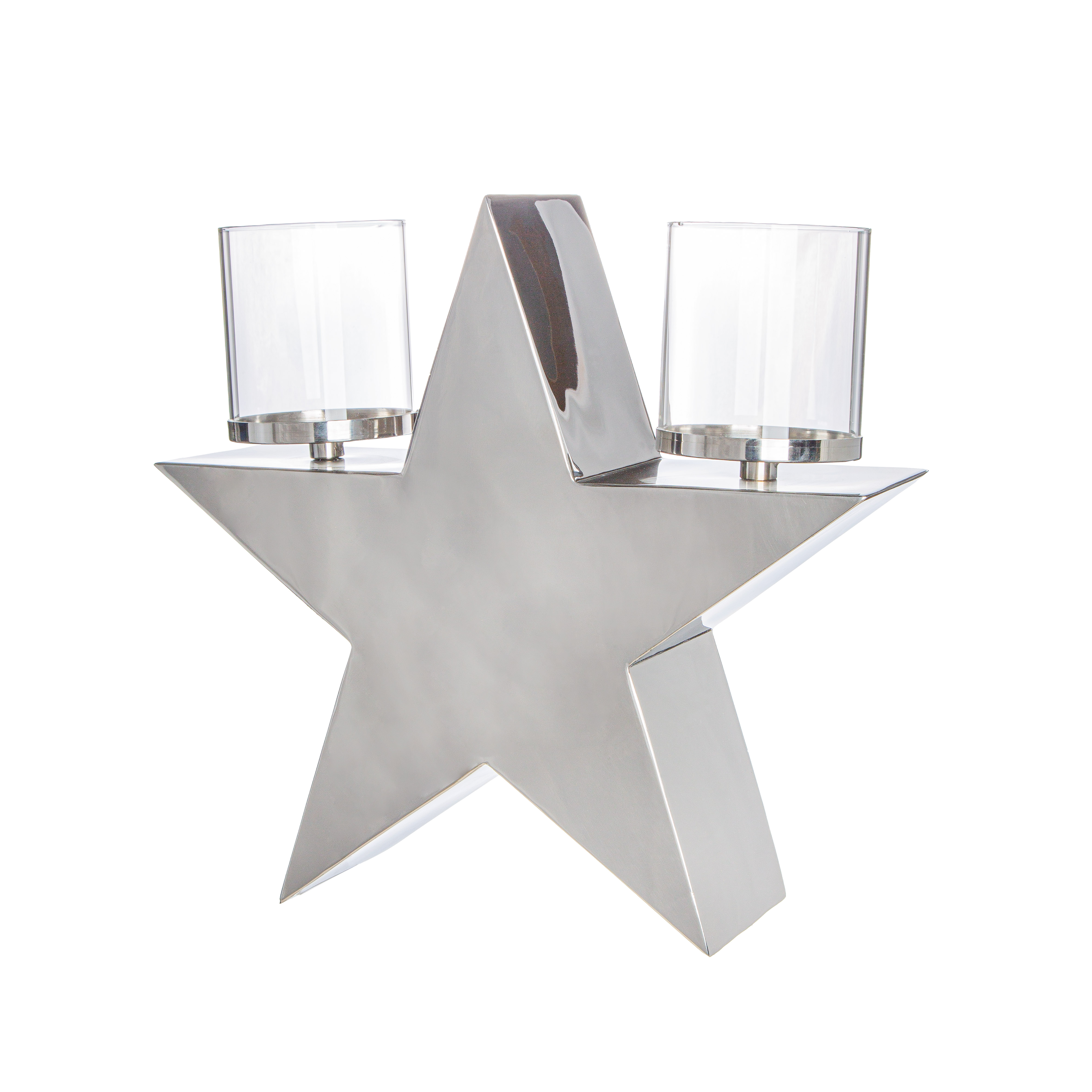 Windlicht Leuchtstern Edelstahl 27cm Windlicht Leuchtstern Edelstahl 27cm