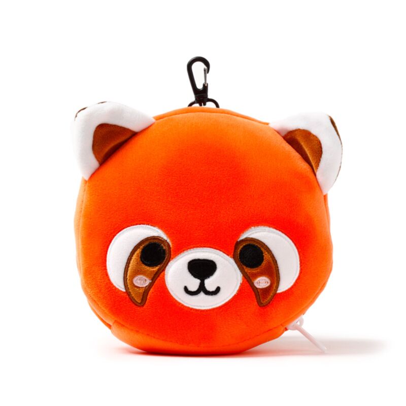 Relaxeazzz Roter Panda Katzenbär Plüsch Reisekissen & Schlafmaske