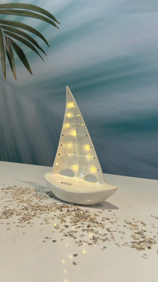 Boot Andiamo LED cremeweiß 26cm