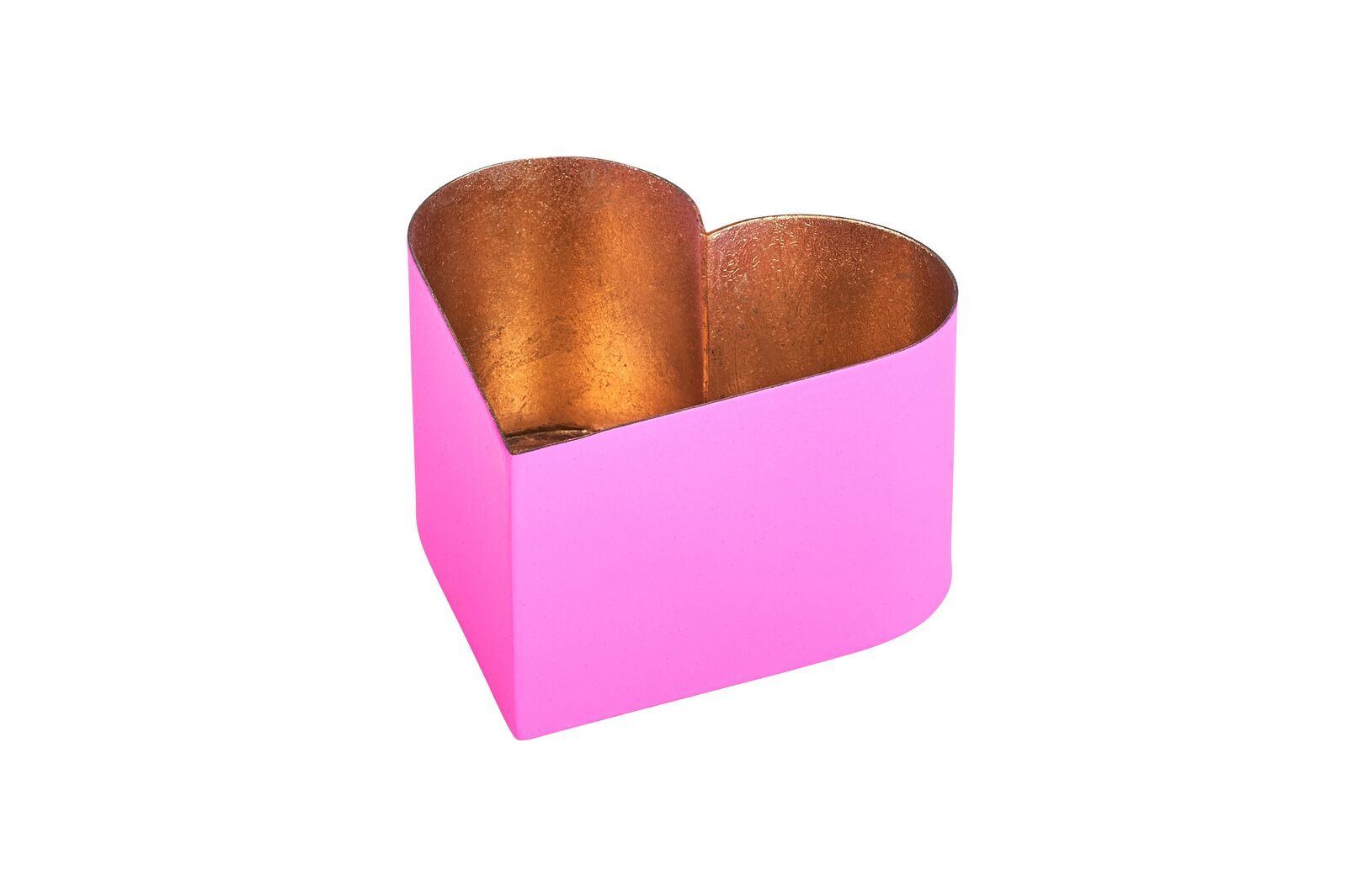 10004013 Madras Windlicht M Herz pink/gold