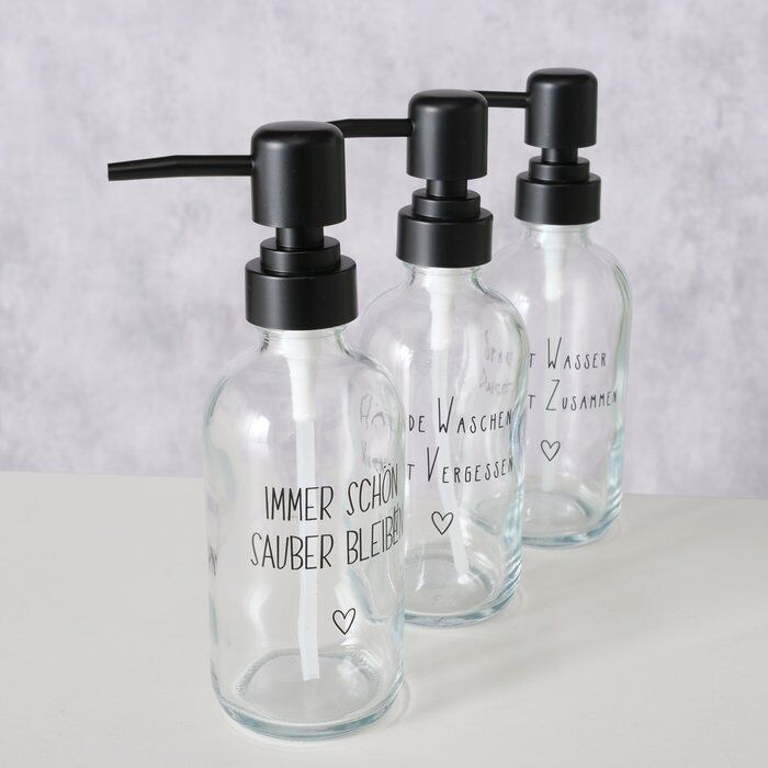 Seifenspender 250ml "Spart Wasser - Duscht zusammen"