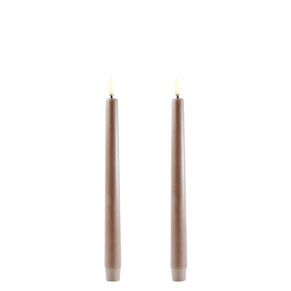 UL-TA-SA02325-2 Uyuni LED Tafelkerze 25cm Sandstone 2 Stück