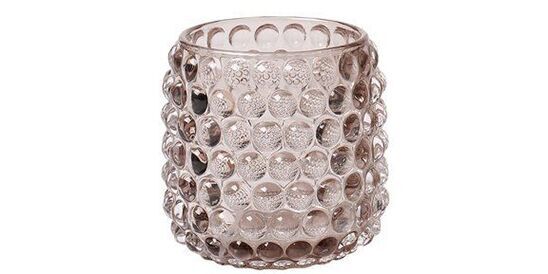 Jaquard Windlicht braun