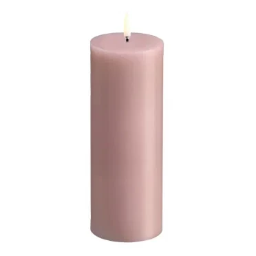 Stumpenkerze, Rosa, Zylindrisch, Ein Docht