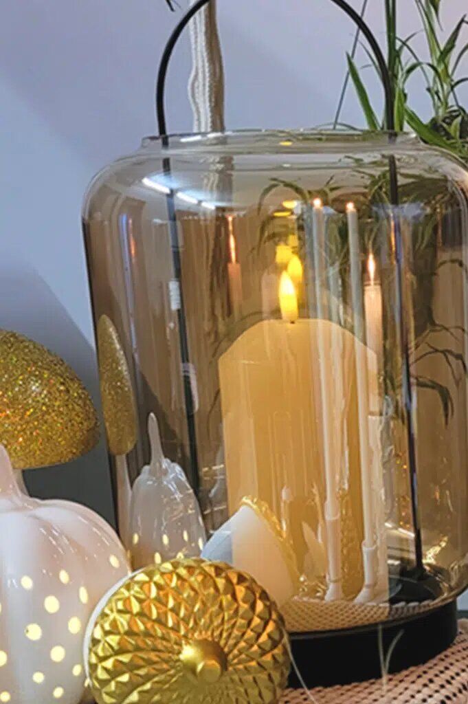 clermont-laterne-natur-detail Kerzenlaterne Clermont 31cm natur