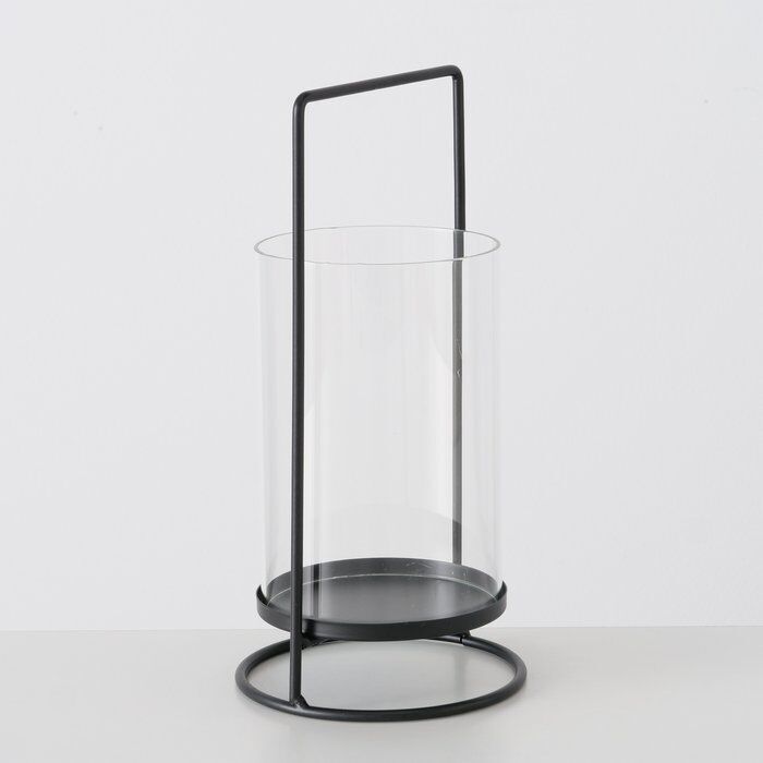 Windlicht Timko schwarz 25cm