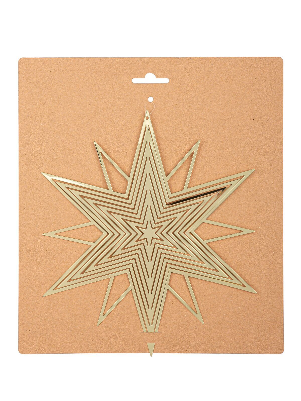 Deko Hänger Stern 3D gold 23cm Deko Hänger Stern 3D gold 23cm