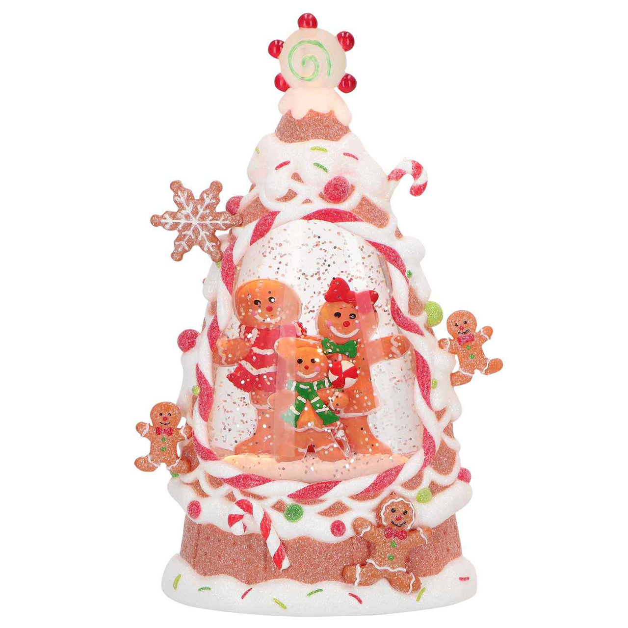 Santa`s Workshop Water Spinning Gingerbread Geburtstagstorte, Torte, Sahne, Nachtisch, Essen