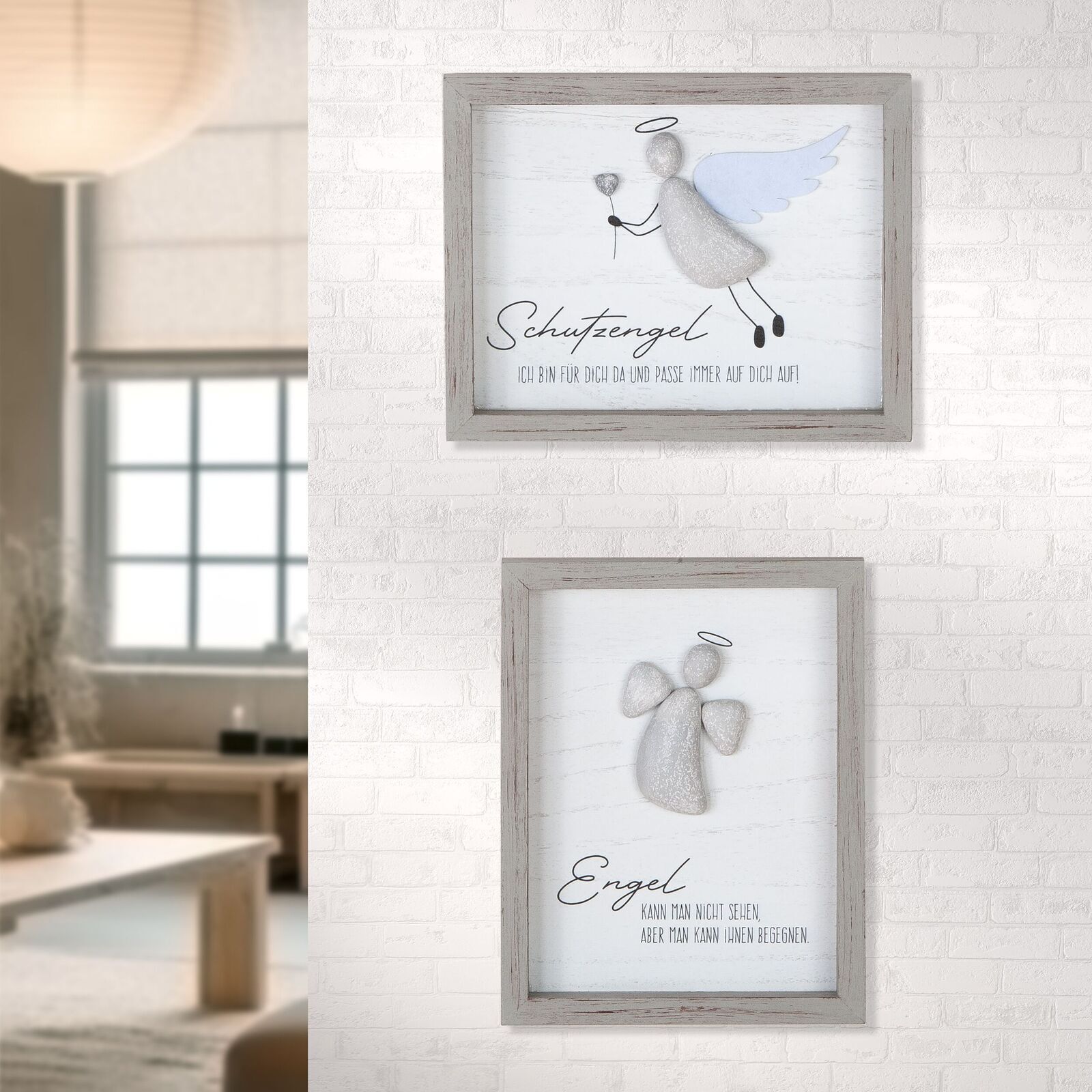 Steinbild Engel Variante 1 Kunst, Malerei