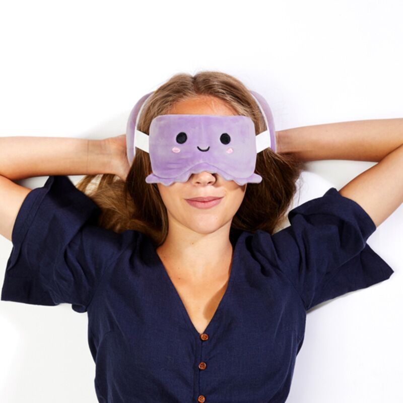 Relaxeazzz Adoramals Oktopus Plüsch Reisekissen & Schlafmaske Relaxeazzz Adoramals Oktopus Plüsch Reisekissen & Schlafmaske