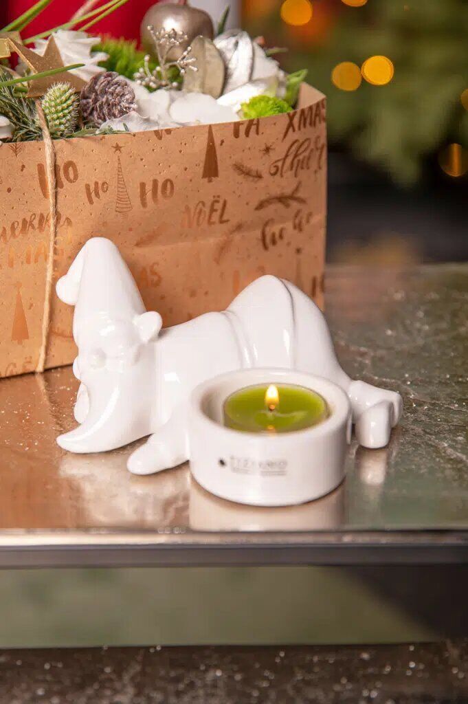 joelo-liegend-teelicht Teelichthalter Santa Joelo liegend 11cm cremeweiß