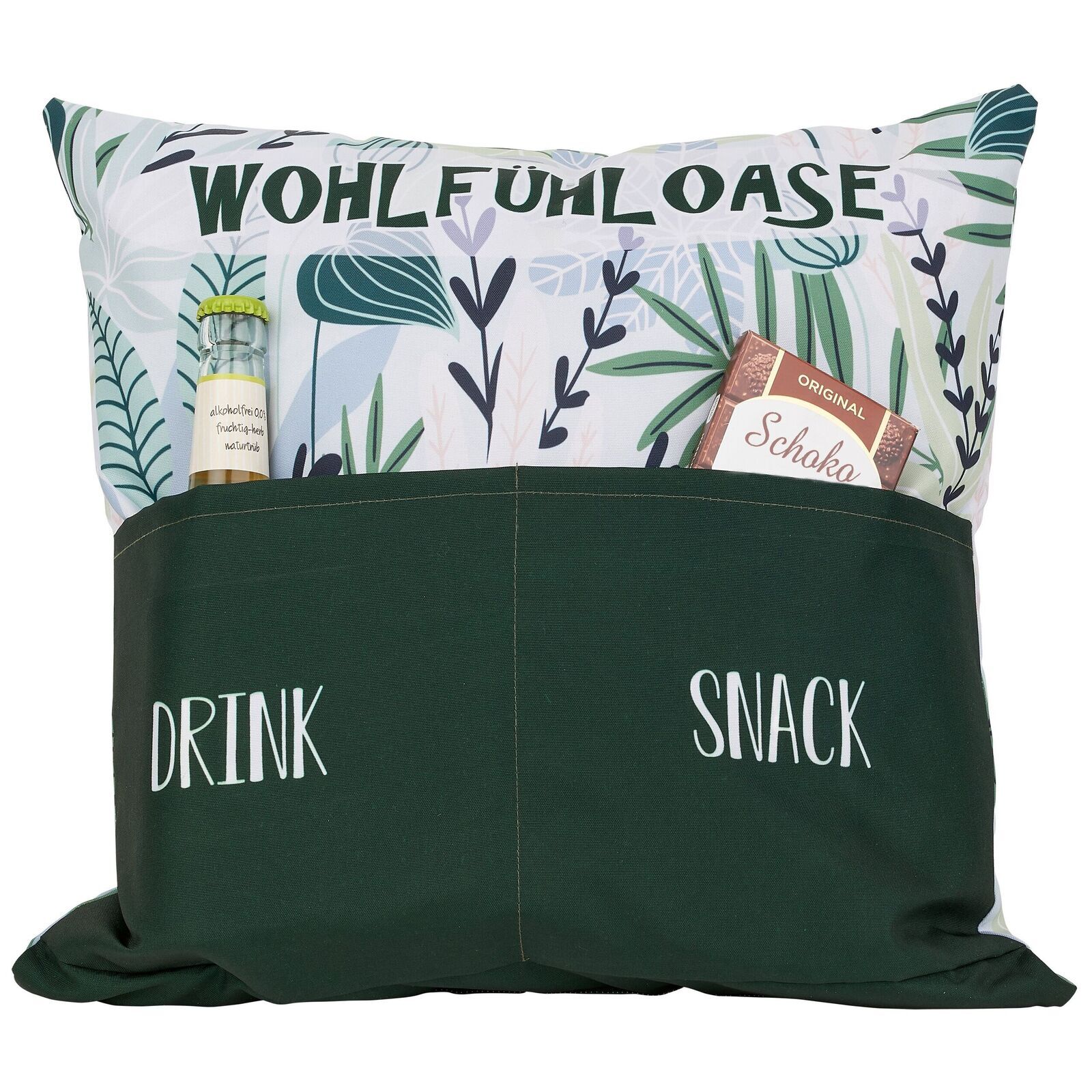 Outdoor Kissen mit Taschen - Wohlfühloase