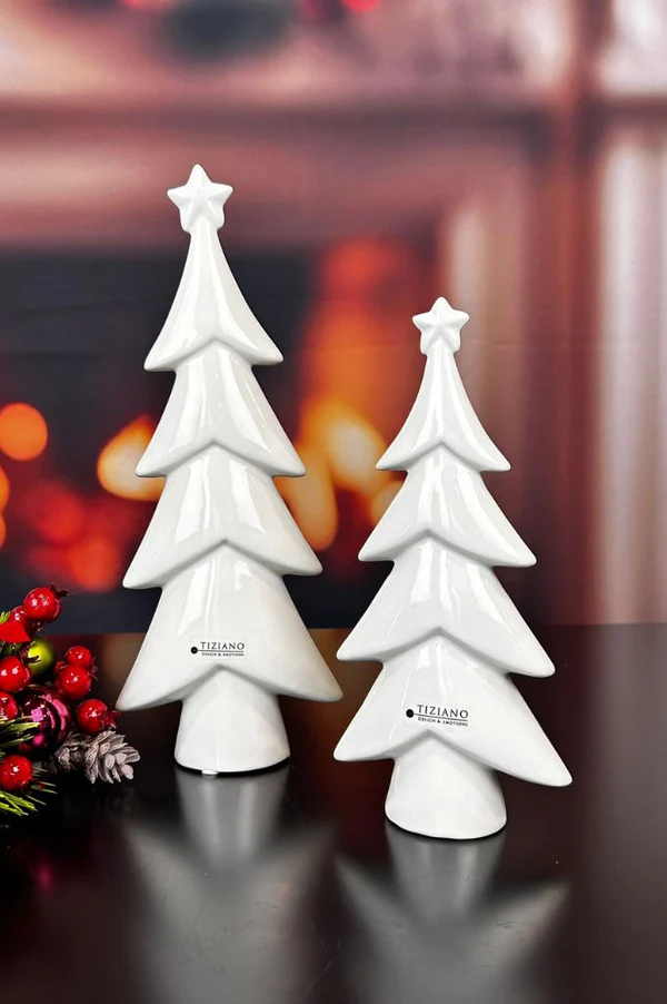 Deko Baum Medora 24cm cremeweiß