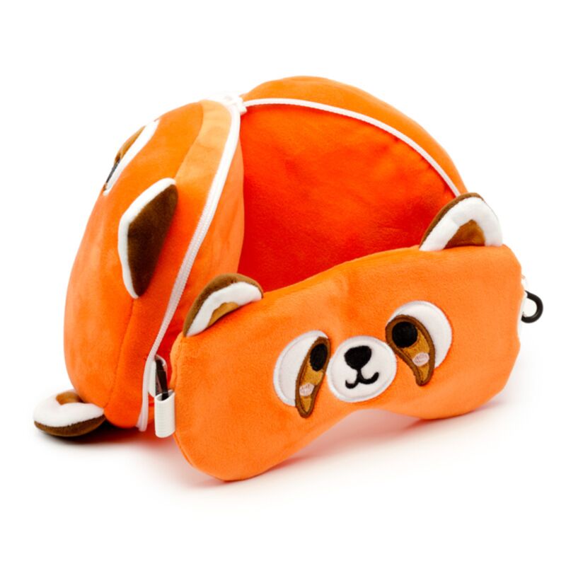 Relaxeazzz Roter Panda Katzenbär Plüsch Reisekissen & Schlafmaske Relaxeazzz Roter Panda Katzenbär Plüsch Reisekissen & Schlafmaske