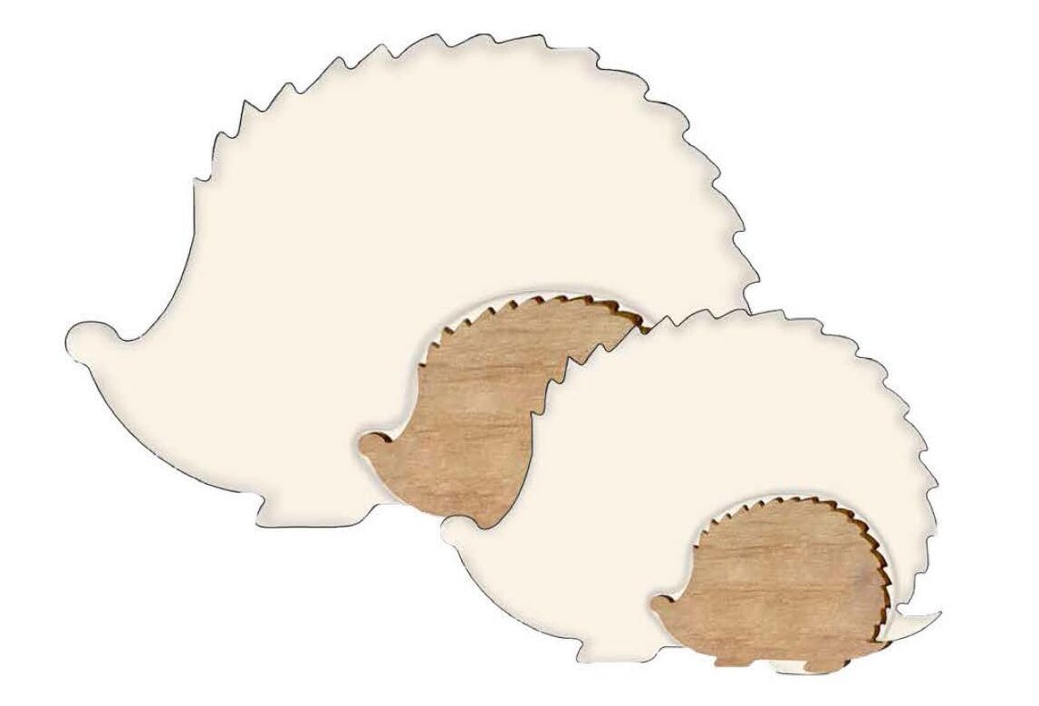 svenmitholz Igel Sven mit Holz cremeweiß 17cm