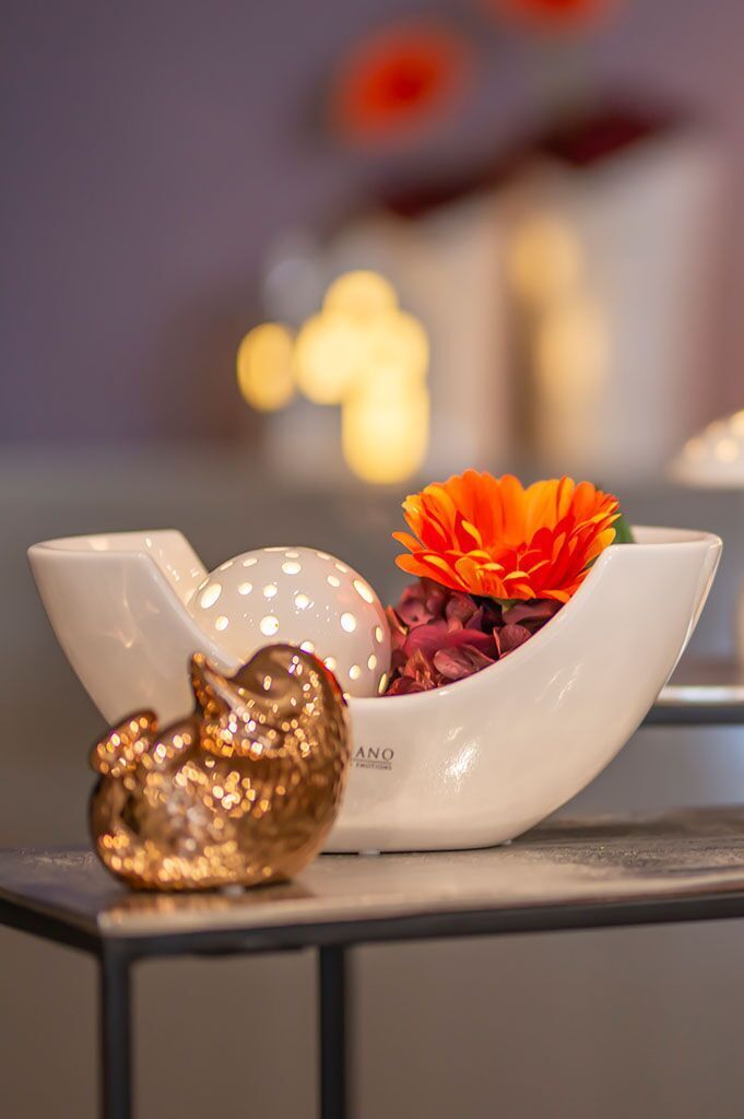 dekoset-piceno-lichtkugel-padova-led-gerbera-orange Lichtkugel Padova 15cm LED creme