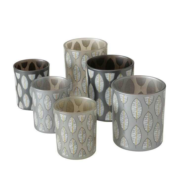 Windlicht Blata 8cm grau