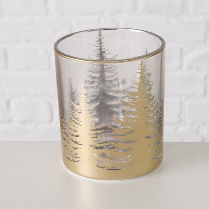 Windlicht Trees 10cm gold