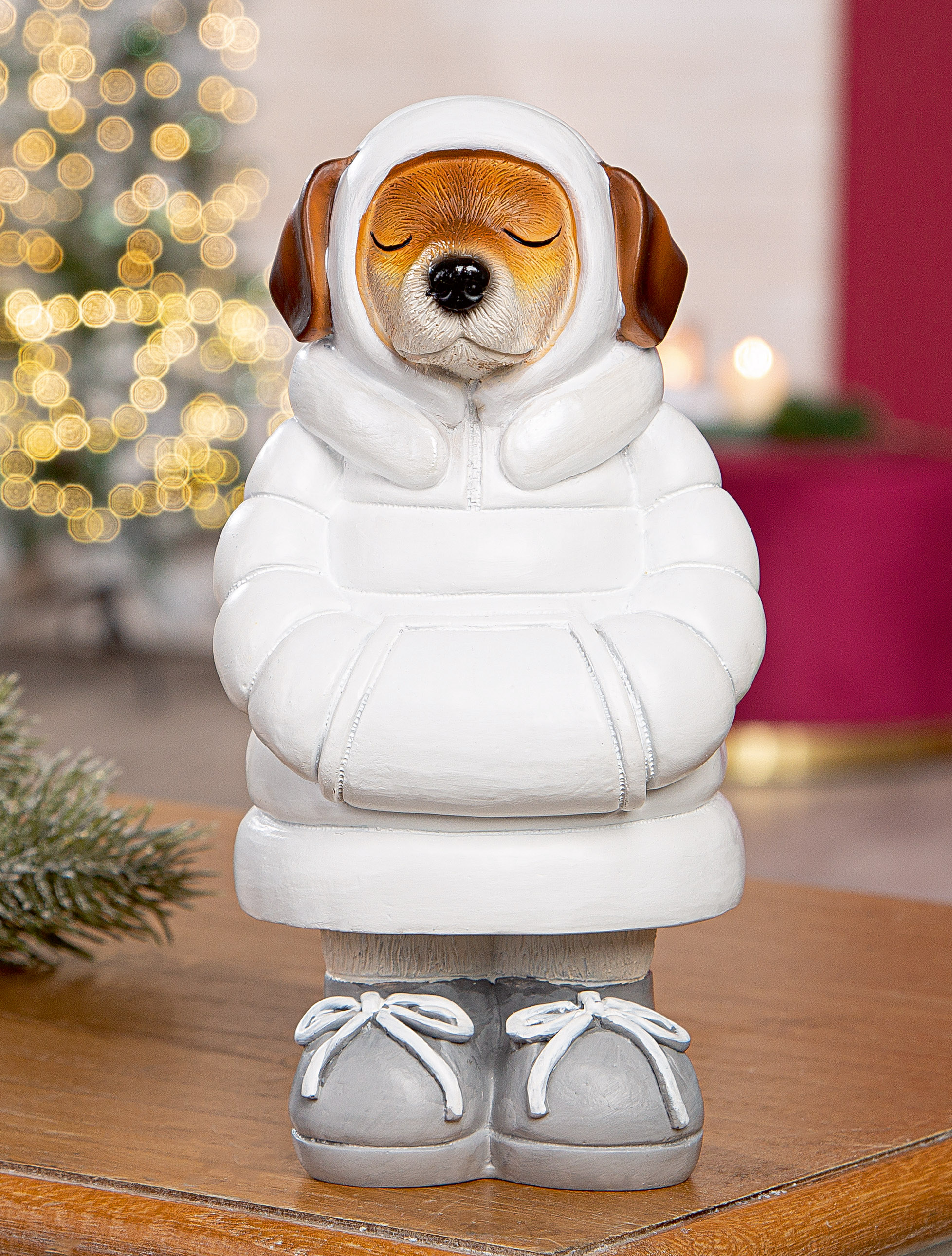 Dekofigur Dackel Coldy Schneemann, Dekofigur, Hund, Winter, Kleidung