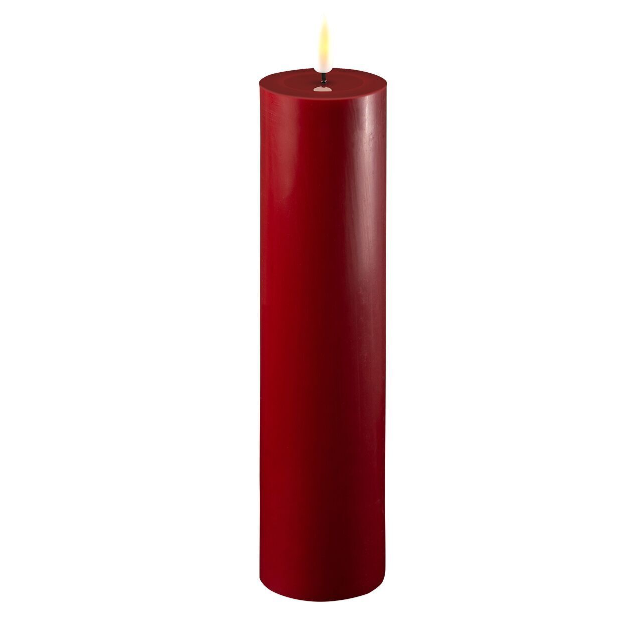 Stumpenkerze LED bordeaux 5 x 20cm