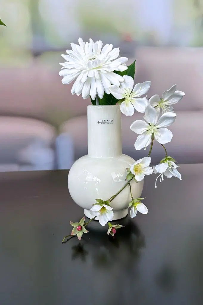 Tischvase Emporo cremeweiß Keramik 12cm Tischvase Emporo cremeweiß Keramik 12cm