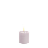 Uyuni LED Stumpenkerze 5 x 4,5cm melted light lavender
