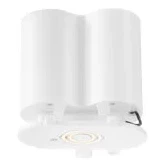 Rechargeable battery pack, pillar insert, C Deckenleuchte, LED-Leuchte, 3-Phasen-Lampe, WeiĂź, Klemmfassung