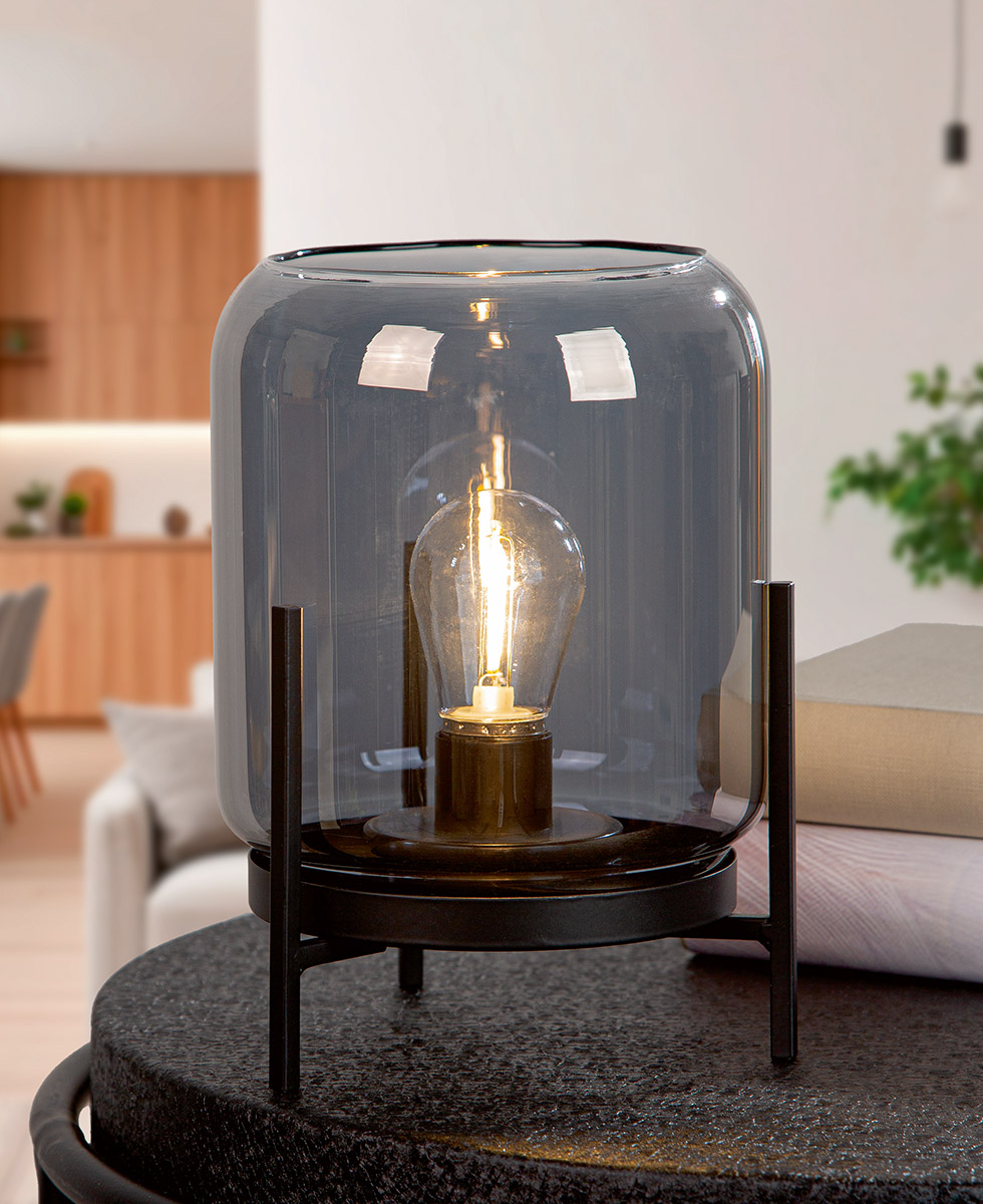 Lampenschirm, Glühlampe, Tischlampe, Vitrine, Dekor