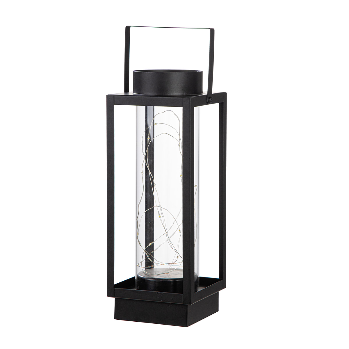 LED Windlicht Luna schwarz 30cm LED Windlicht Luna schwarz 30cm