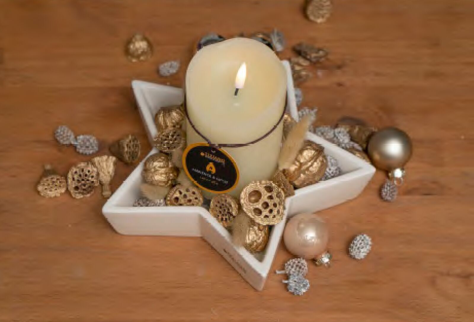 Deko Schale Strella 18cm cremeweiß