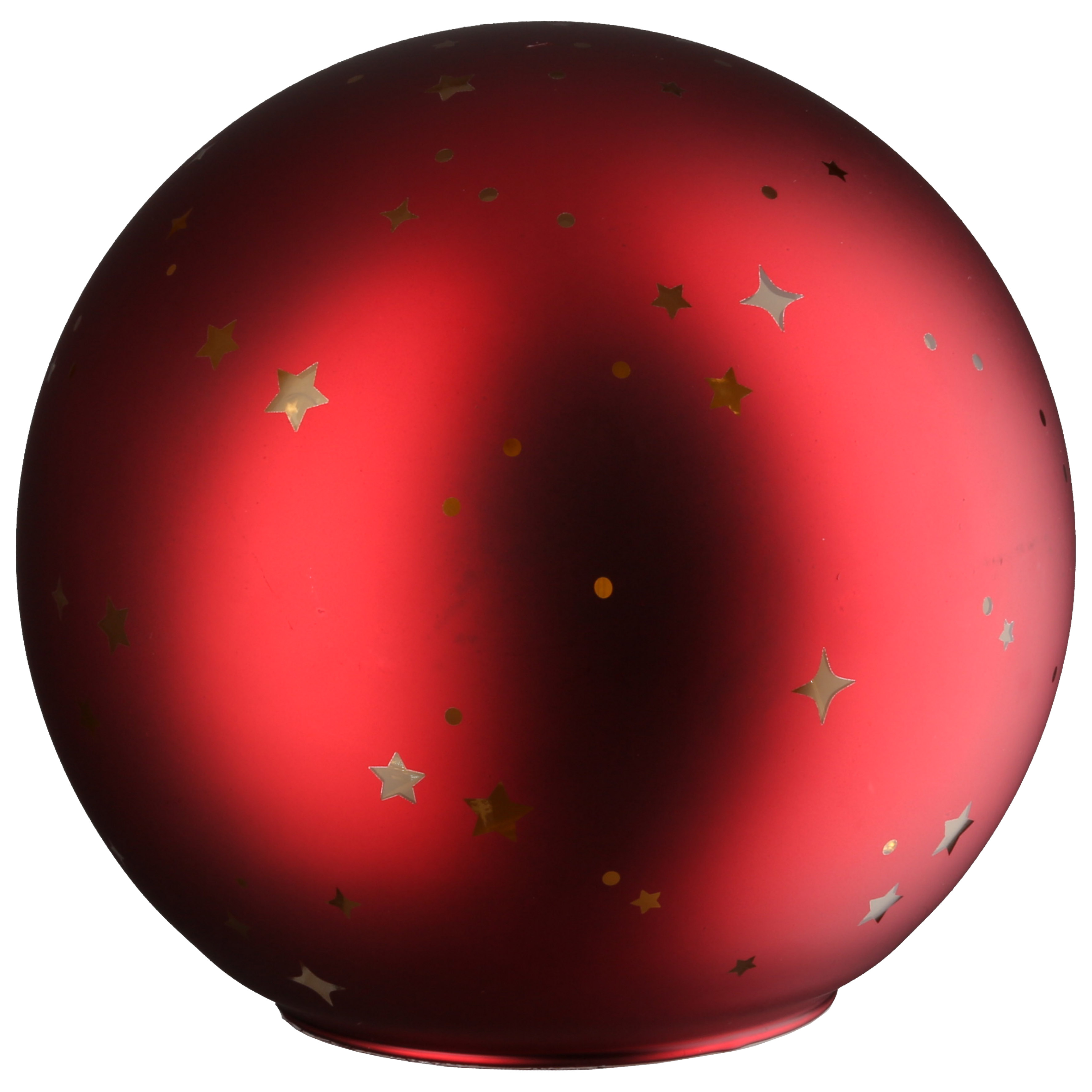 Lichtkugel Cielo rot 15cm Weihnachtskugel, Baumkugel, Rot, Glitzersternchen, Dekoration