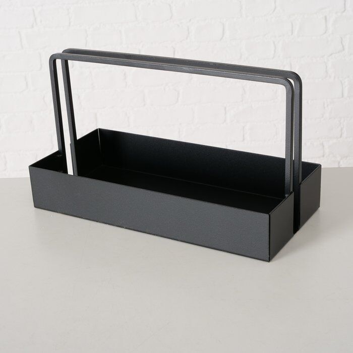 Deko Tablett Como schwarz