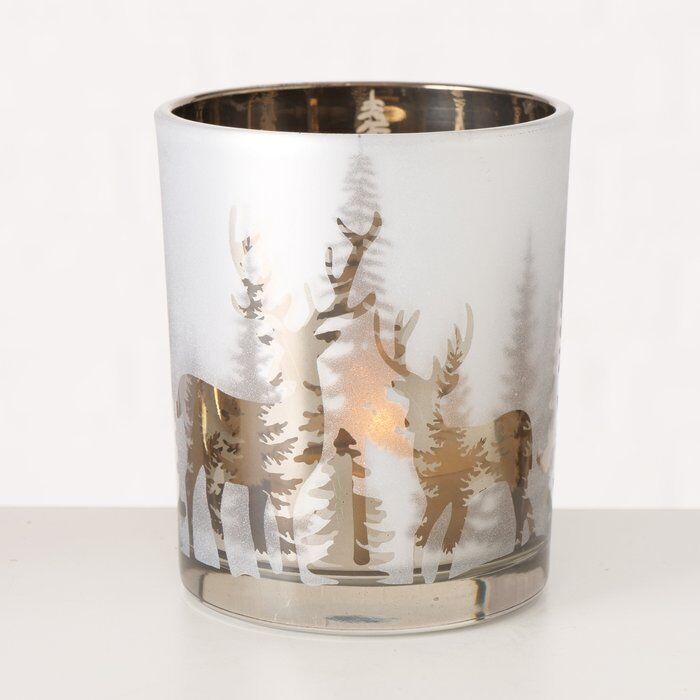 Windlicht Askan 8cm silber