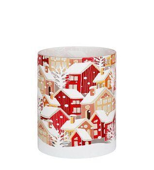 Windlicht Havaro rot 20cm