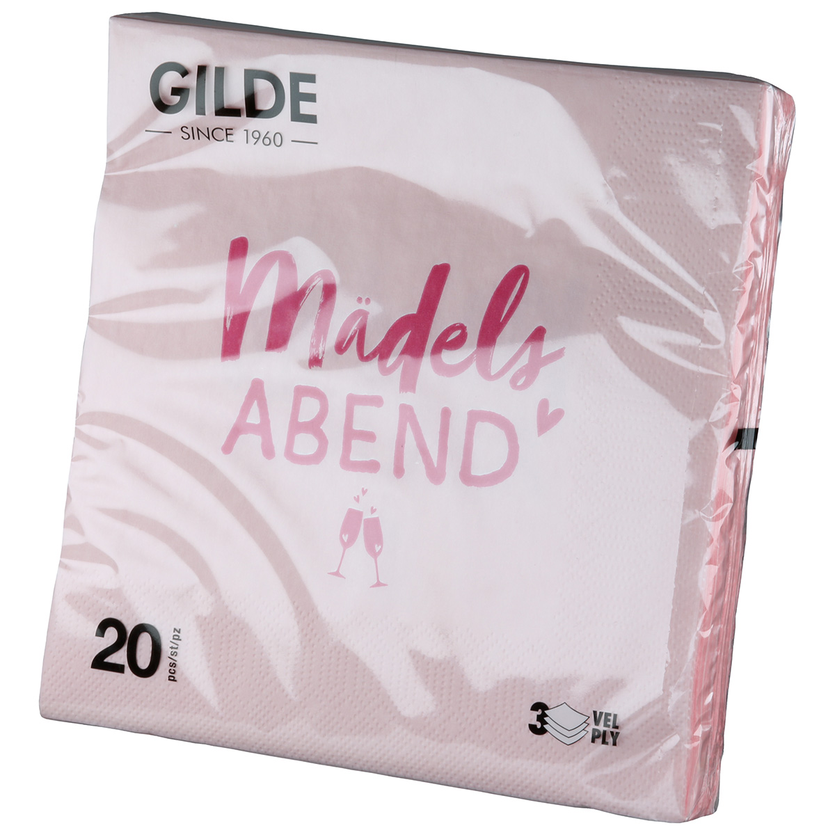 Serviette Mädelsabend pink