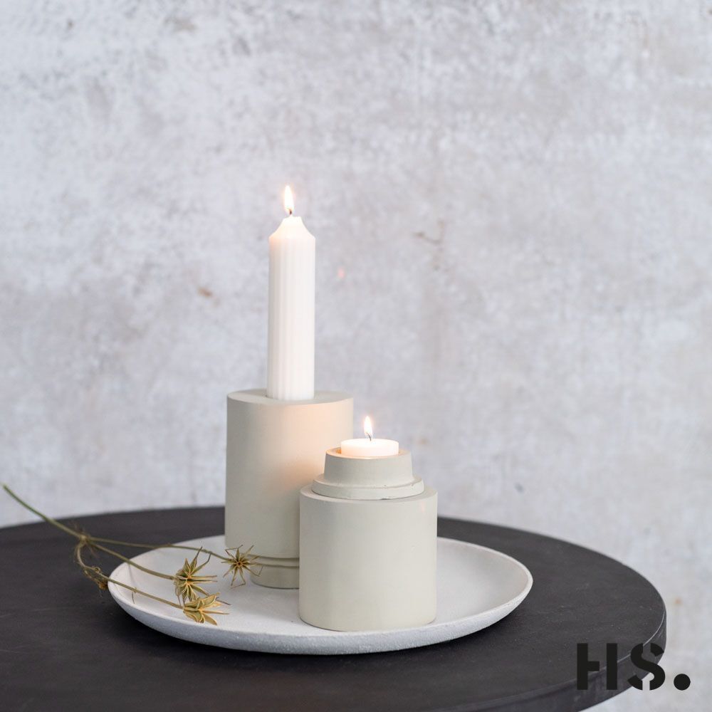 Candle Holder Julia beige S