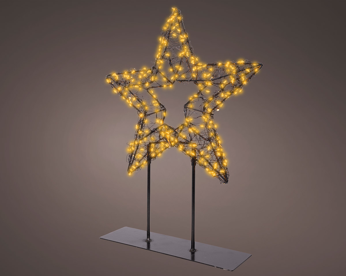 Dekoobjekt Stern 300 LED 37cm Stern, Lichterkette, Weihnachtsdeko, Fotogen, Star Form
