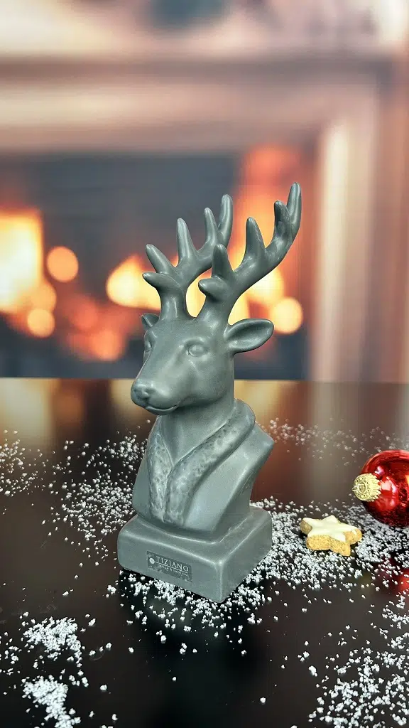 Hirschkopf Robin 24cm anthrazit Hirschkopf Robin 24cm anthrazit