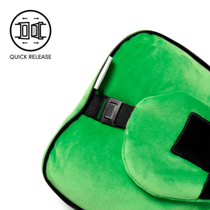 Relaxeazzz Minecraft Creeper Plüsch Reisekissen & Schlafmaske Relaxeazzz Minecraft Creeper Plüsch Reisekissen & Schlafmaske