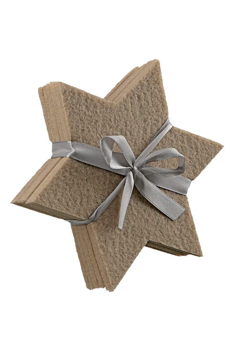 Untersetzer Stern beige 6 Stück Untersetzer Stern beige 6 Stück